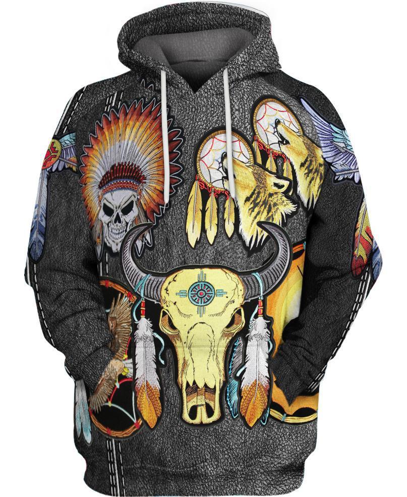 WelcomeNative Native Buffalo 3D Hoodie, All Over Print Hoodie, Native American