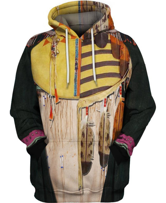 WelcomeNative Native shields 3D Hoodie, All Over Print Hoodie, Native American