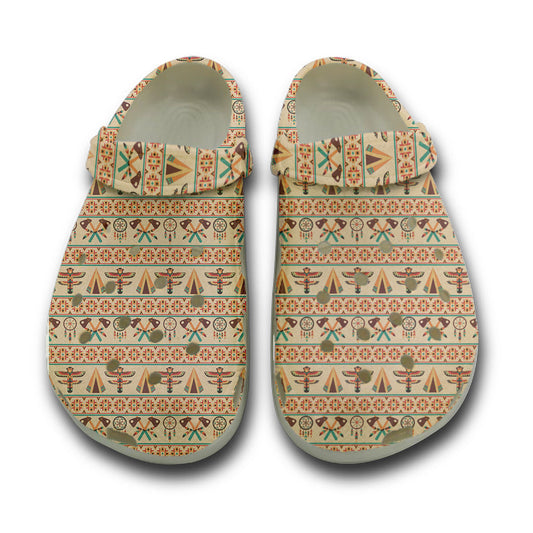 WelcomeNative Native Pattern Crocs Clog Shoes For Women and Men