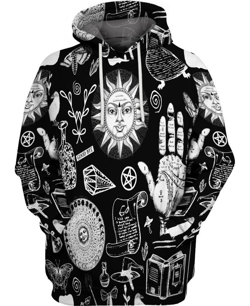 WelcomeNative Pattern Gothic 3D Hoodie, All Over Print Hoodie, Native American