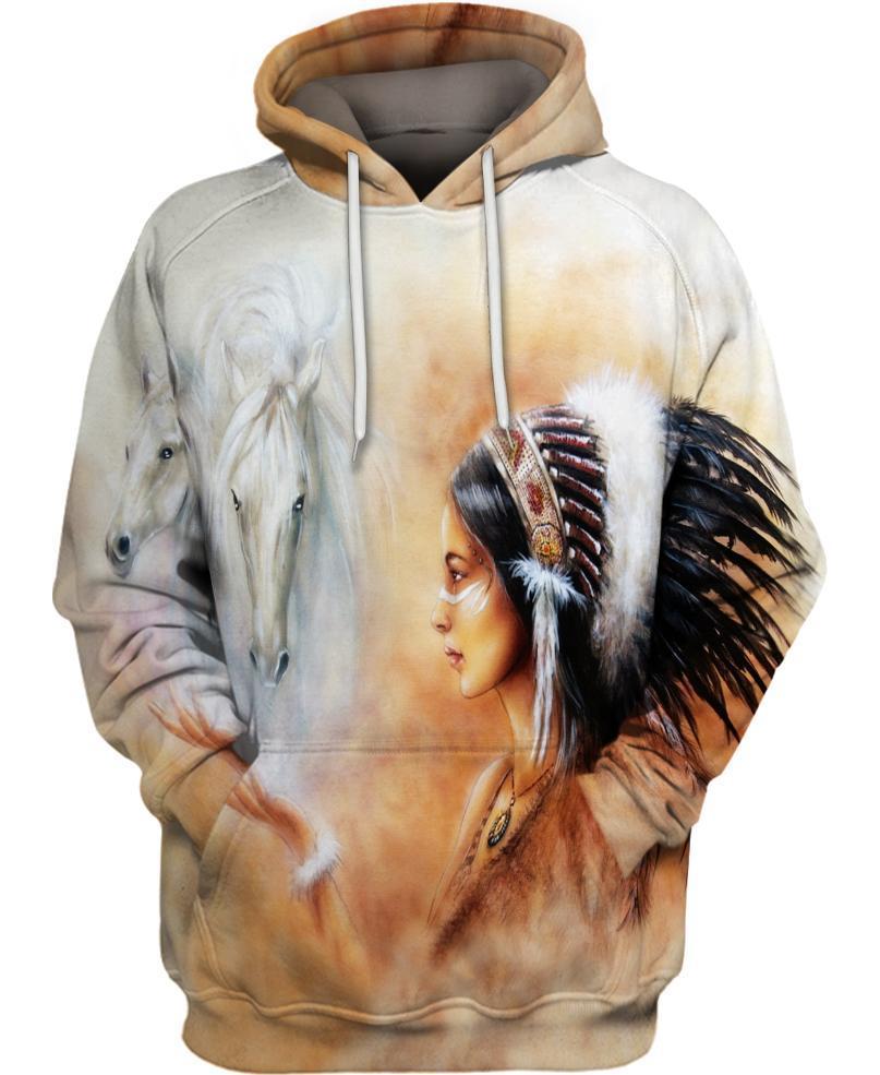 WelcomeNative Native Indian 3D Hoodie, All Over Print Hoodie, Native American