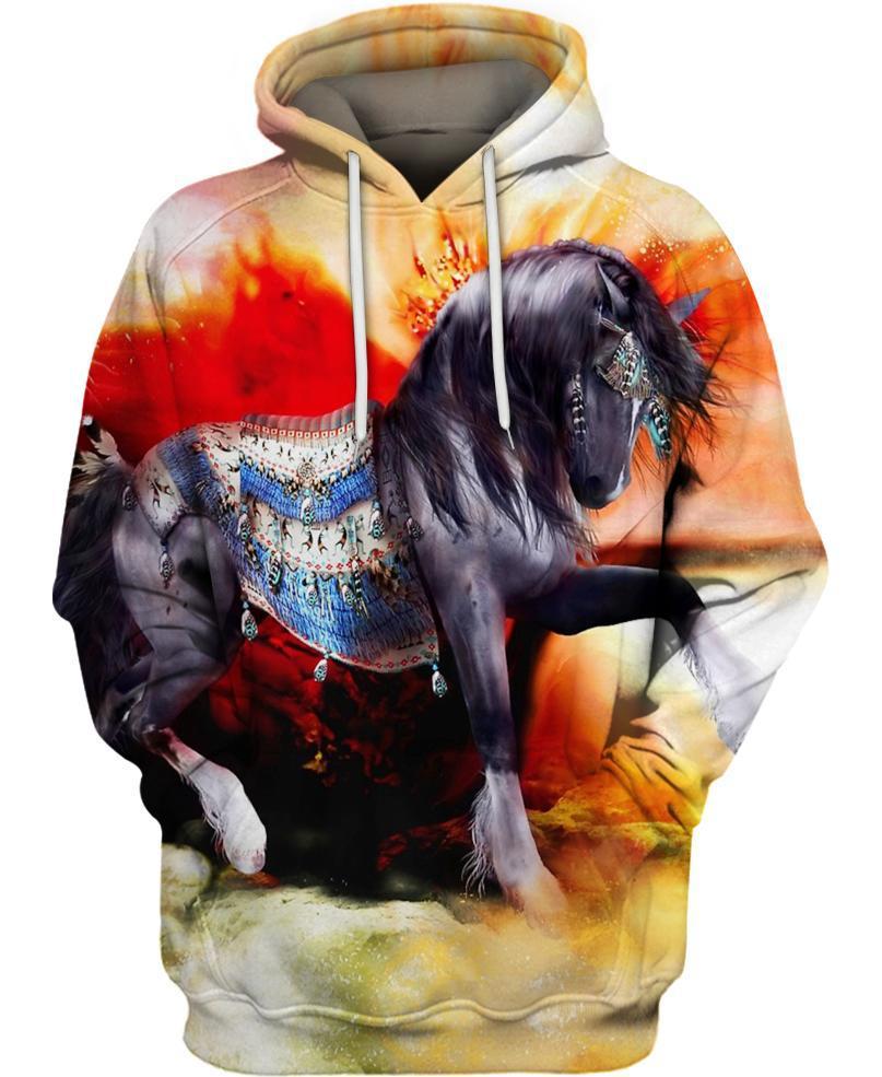 WelcomeNative Native Horse 3D Hoodie, All Over Print Hoodie, Native American