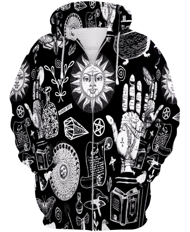 WelcomeNative Pattern Gothic 3D Hoodie, All Over Print Hoodie, Native American