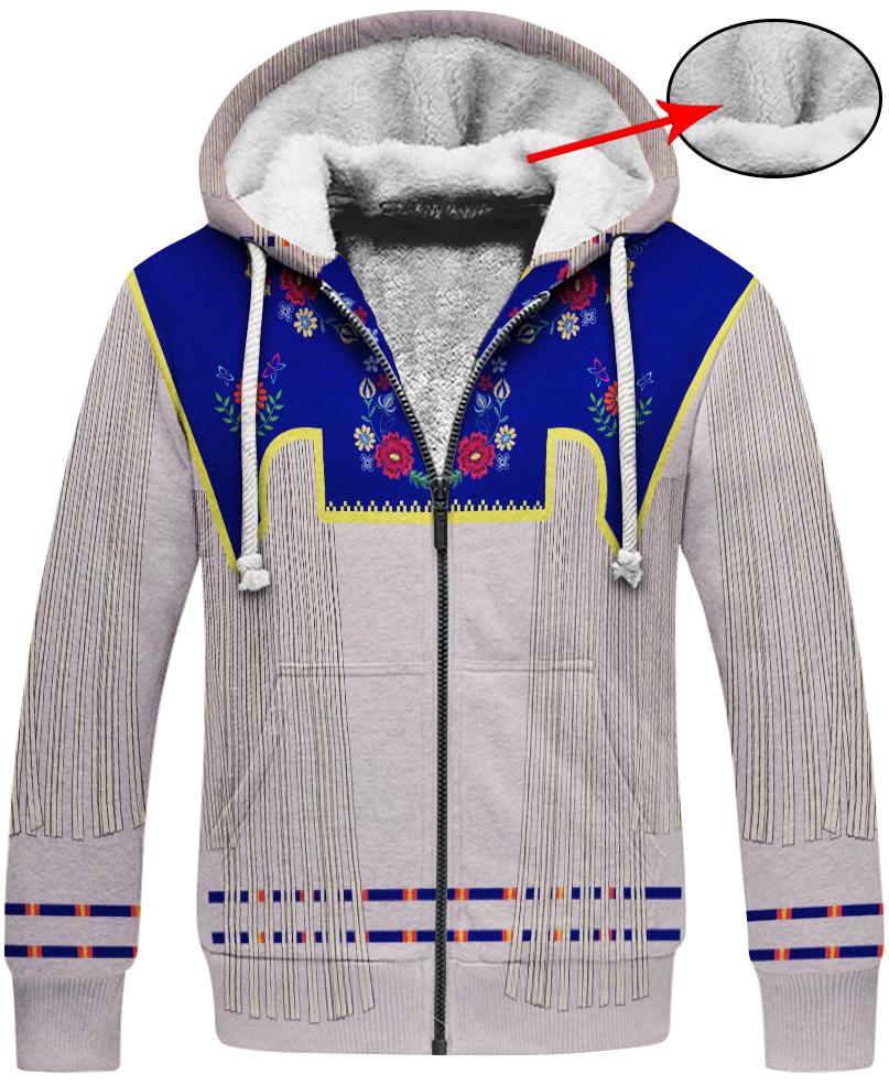 WelcomeNative Native Navy 3D Hoodie, All Over Print Hoodie, Native American