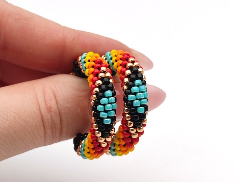 WelcomeNative Handmade Small Seed Bead Earrings