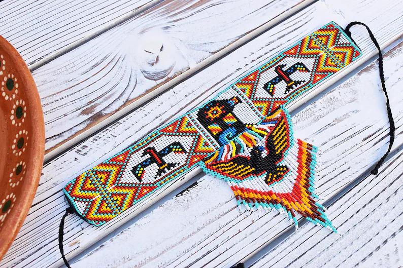 WelcomeNative Handmade Beaded Statement Choker Jewelry Set