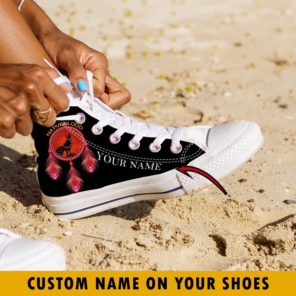 WelcomeNative Native Runs Through My Veins Customized, 3D Shoes, All Over Print Shoes