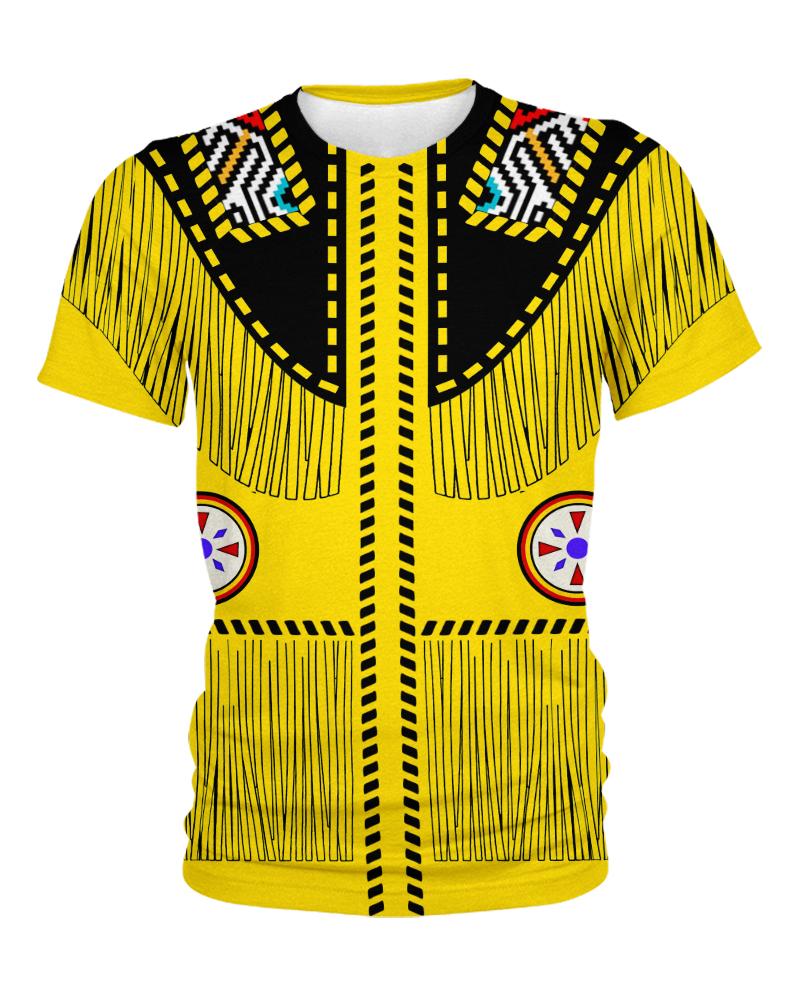 WelcomeNative Yellow Native 3D Hoodie, All Over Print Hoodie, Native American