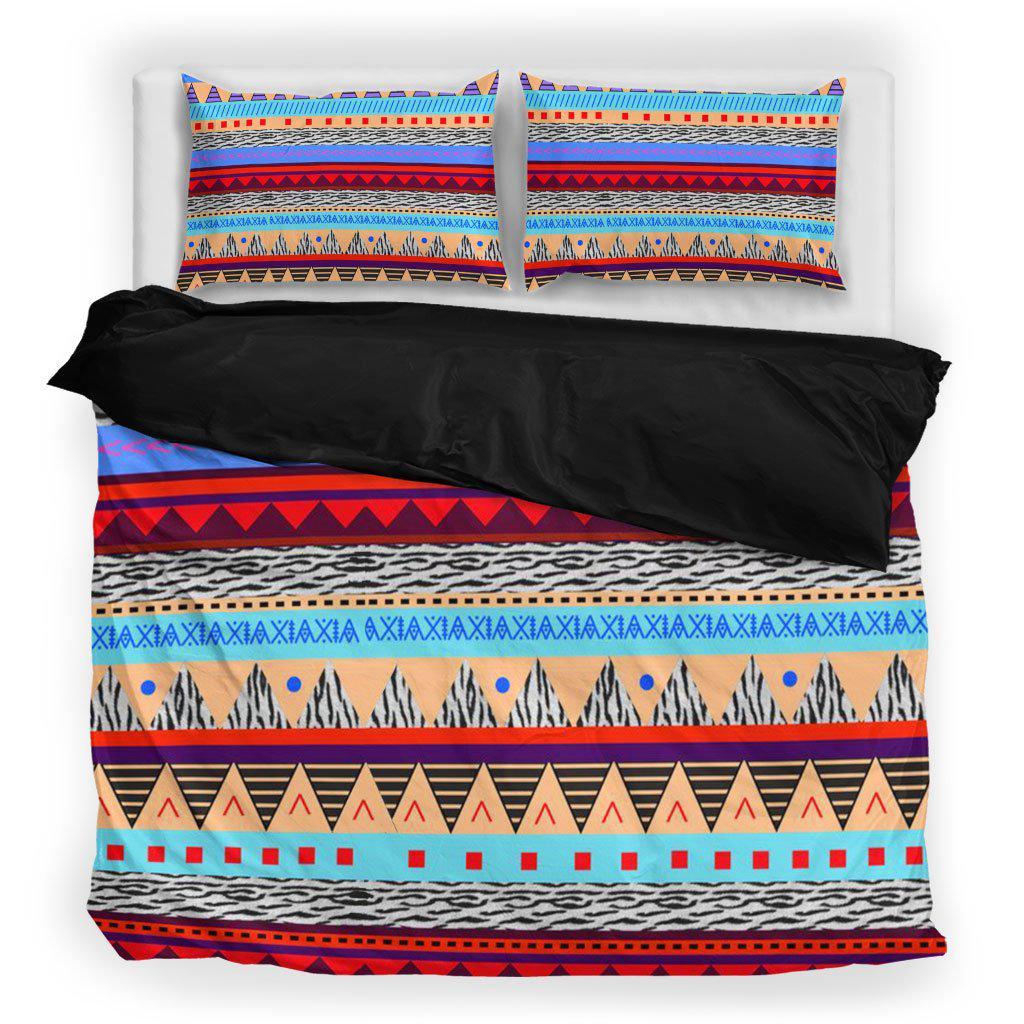 WelcomeNative Native Pyramid Pattern Bedding Set, 3D Bedding Set, All Over Print, Native American