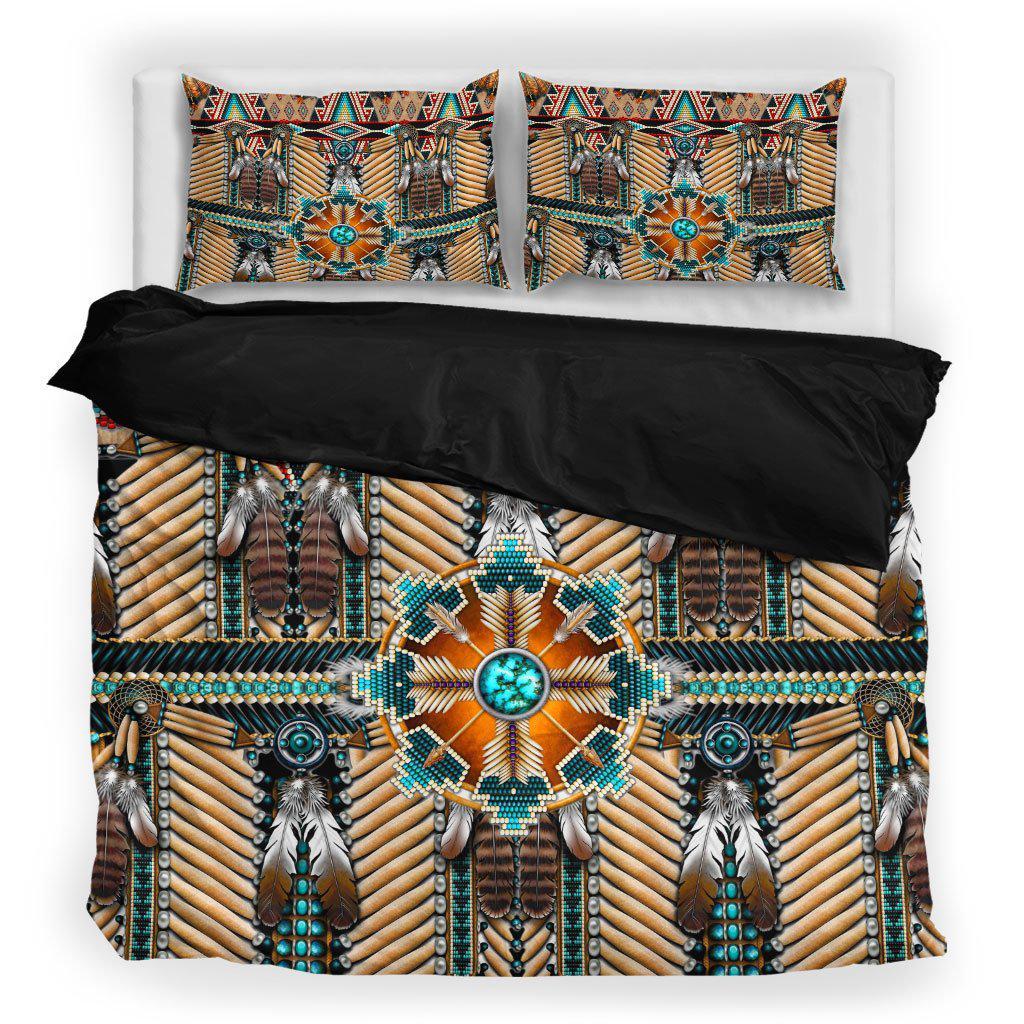 WelcomeNative Native Connecting Pattern Bedding Set, 3D Bedding Set, All Over Print, Native American