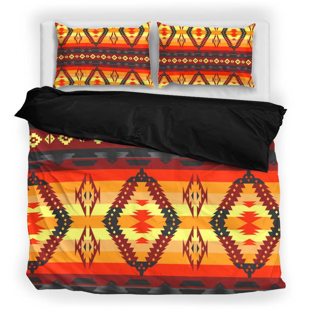 WelcomeNative Floating Color Motifs Bedding Set, 3D Bedding Set, All Over Print, Native American