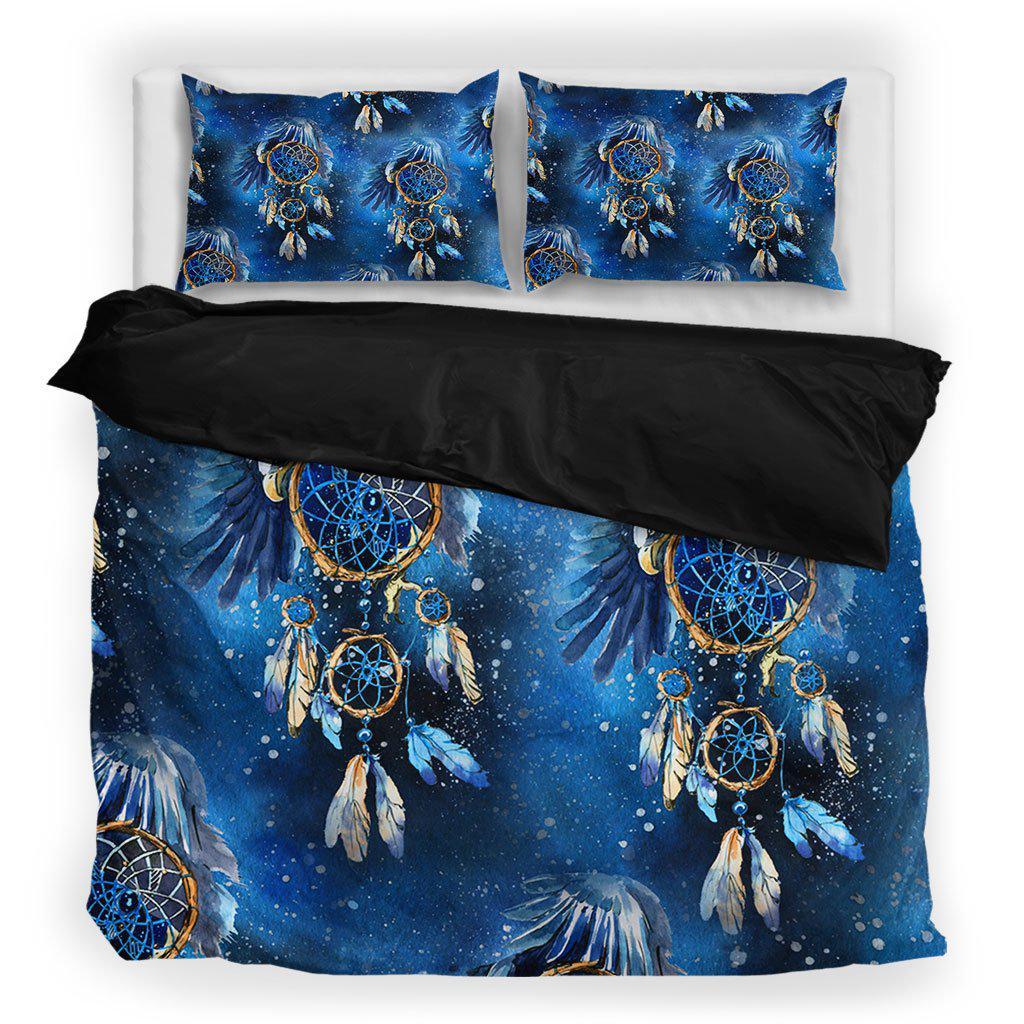 WelcomeNative Blue Native Dream Bedding Set, 3D Bedding Set, All Over Print, Native American