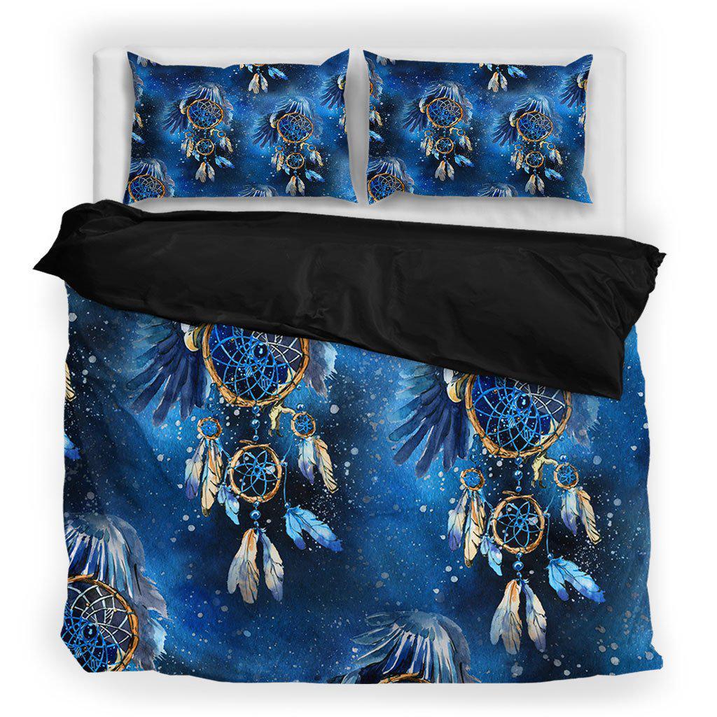 WelcomeNative Blue Native Dream Bedding Set, 3D Bedding Set, All Over Print, Native American