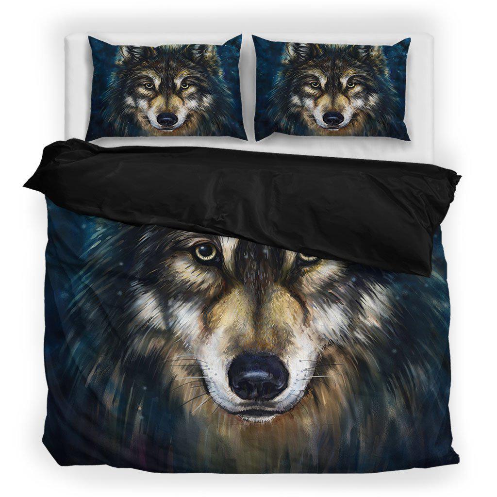 Native Wolf Face