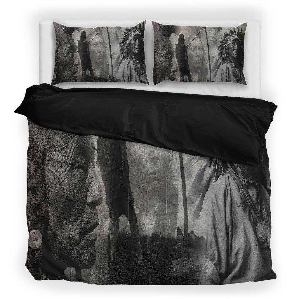 WelcomeNative Black White Native Bedding Set, 3D Bedding Set, All Over Print, Native American