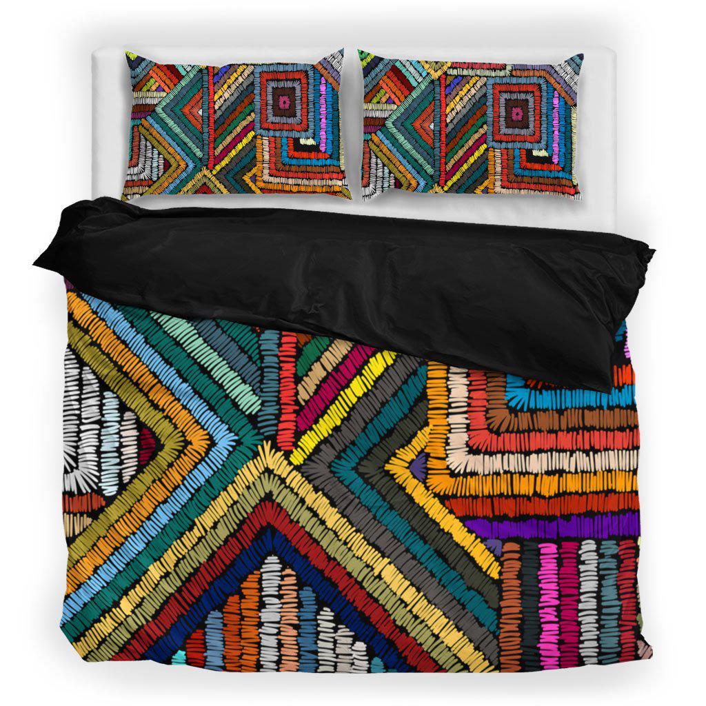 WelcomeNative Native Rainbow Color Bedding Set, 3D Bedding Set, All Over Print, Native American