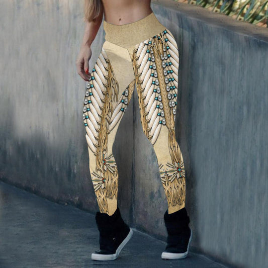 WelcomeNative Native Pattern Legging, 3D Legging, All Over Print Legging