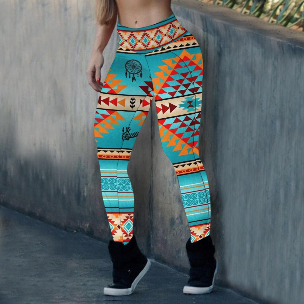 WelcomeNative Red-Orange Motifs Legging, 3D Legging, All Over Print Legging