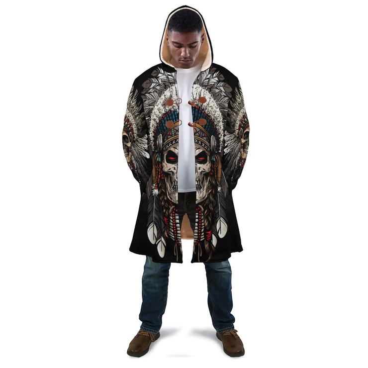 WelcomeNative Skull Native 3D Dream Cloak, All Over Print Dream Cloak, Native American