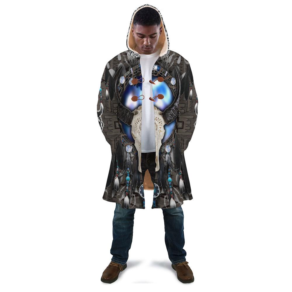 WelcomeNative Galaxy Buffalo Native 3D Dream Cloak, All Over Print Dream Cloak, Native American