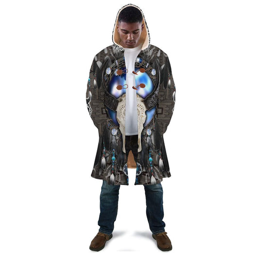 WelcomeNative Galaxy Buffalo Native 3D Dream Cloak, All Over Print Dream Cloak, Native American