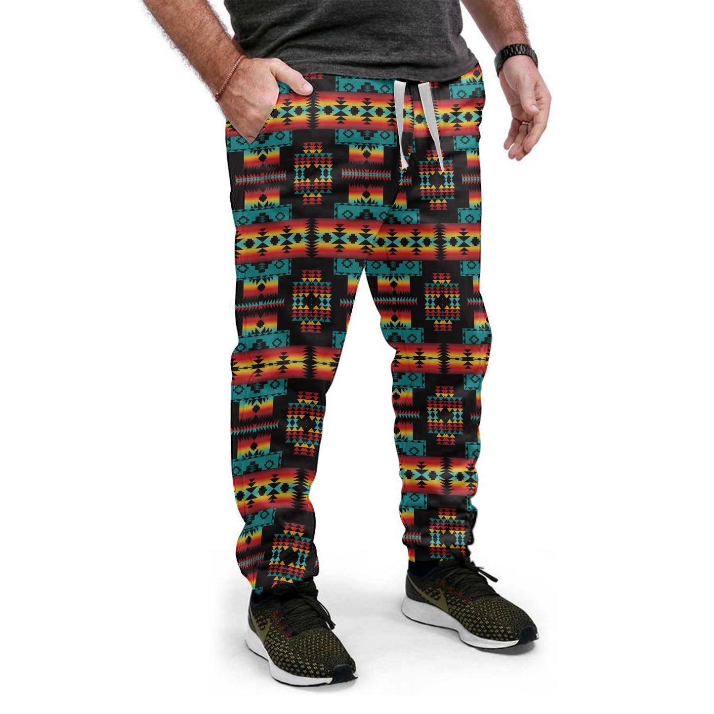 WelcomeNative Navajo Pottery Patterns Sweatpants, 3D Sweatpants, All Over Print Sweatpants