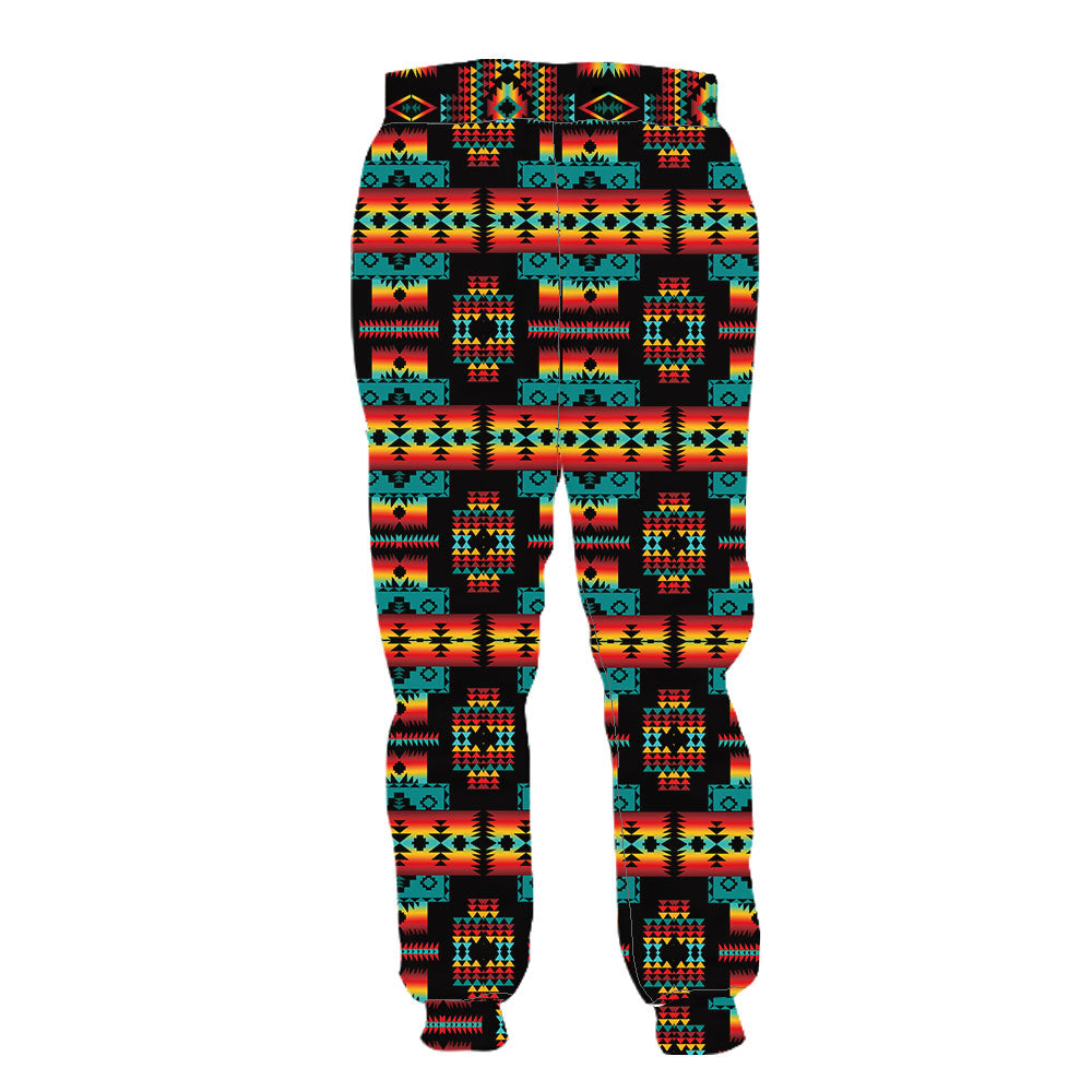 WelcomeNative Navajo Pottery Patterns Sweatpants, 3D Sweatpants, All Over Print Sweatpants