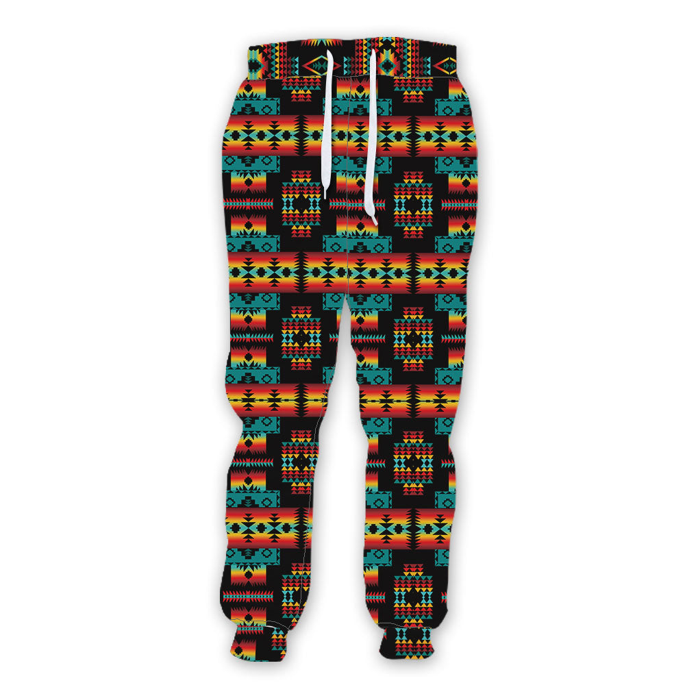 WelcomeNative Navajo Pottery Patterns Sweatpants, 3D Sweatpants, All Over Print Sweatpants