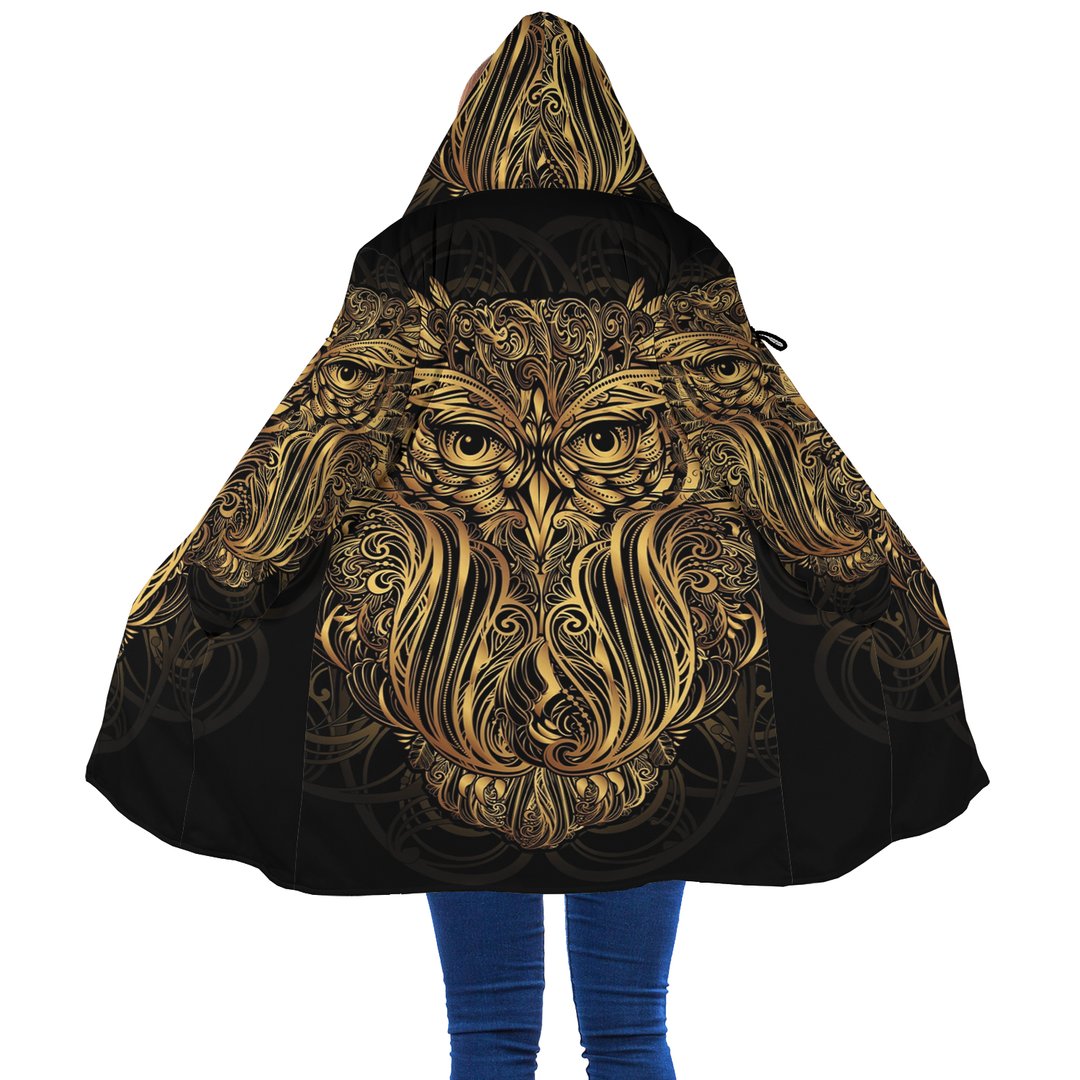 WelcomeNative Owl Pattern Native 3D Dream Cloak, All Over Print Dream Cloak, Native American