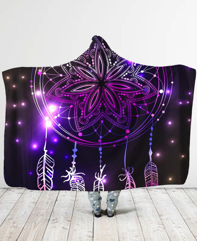 WelcomeNative Dreamcatcher Hooded Blanket, All Over Print, Native American