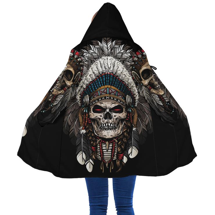 WelcomeNative Skull Native 3D Dream Cloak, All Over Print Dream Cloak, Native American