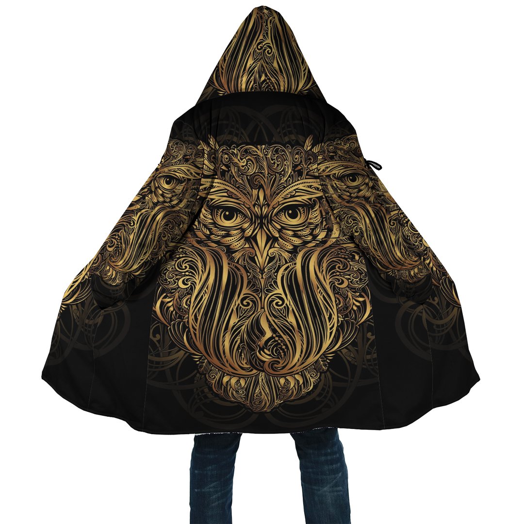 WelcomeNative Owl Pattern Native 3D Dream Cloak, All Over Print Dream Cloak, Native American