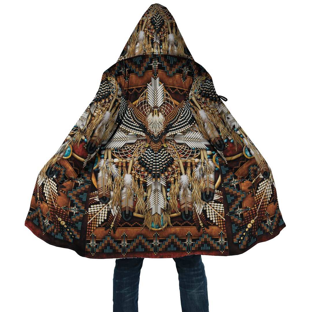 WelcomeNative Amazing Feather Native 3D Dream Cloak, All Over Print Dream Cloak, Native American