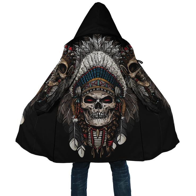 WelcomeNative Skull Native 3D Dream Cloak, All Over Print Dream Cloak, Native American