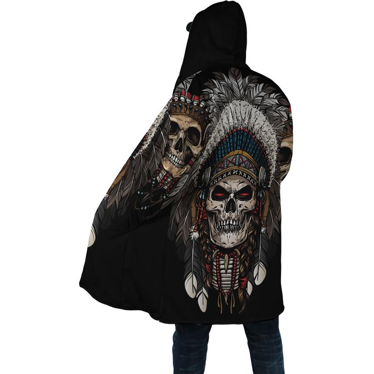 WelcomeNative Skull Native 3D Dream Cloak, All Over Print Dream Cloak, Native American