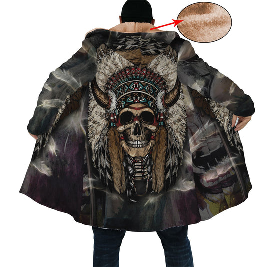 WelcomeNative Skull Native 3D Dream Cloak, All Over Print Dream Cloak, Native American