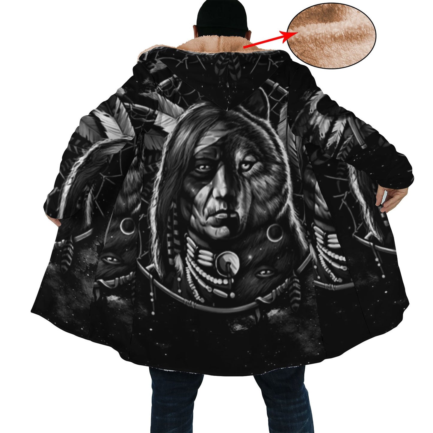 WelcomeNative Chief Native 3D Dream Cloak, All Over Print Dream Cloak, Native American