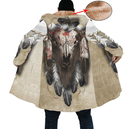 WelcomeNative Buffalo Feather Native 3D Dream Cloak, All Over Print Dream Cloak, Native American