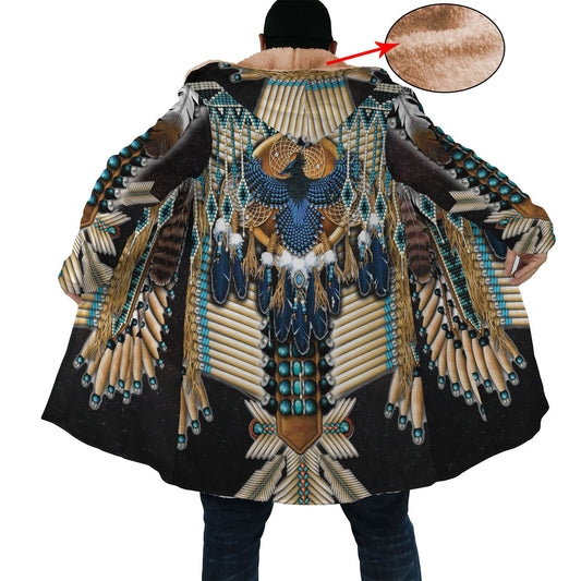 WelcomeNative Blue Eagle Native 3D Dream Cloak, All Over Print Dream Cloak, Native American