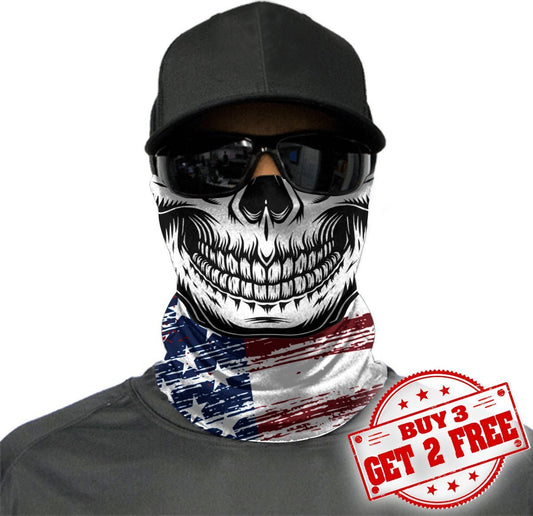 Welcomenatives American Flag Bandana Face Mask, Patriotic Neck Gaiter #16