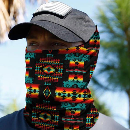 WelcomeNative Native American Pattern Bandana Face Mask, Neck Gaiter #27