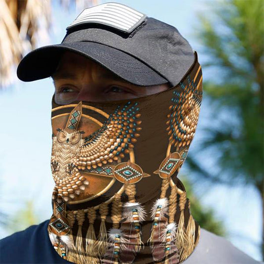 WelcomeNative Native American Pattern Bandana Face Mask, Neck Gaiter #33