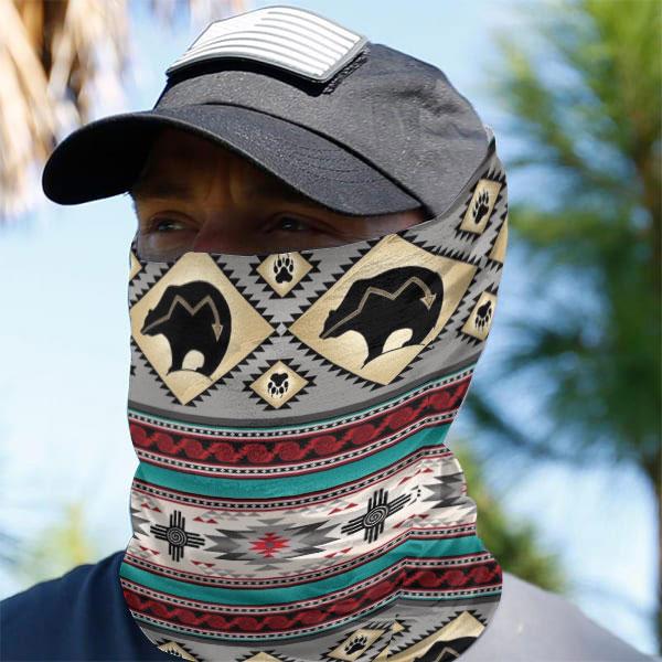 WelcomeNative Native American Pattern Bandana Face Mask, Neck Gaiter #08