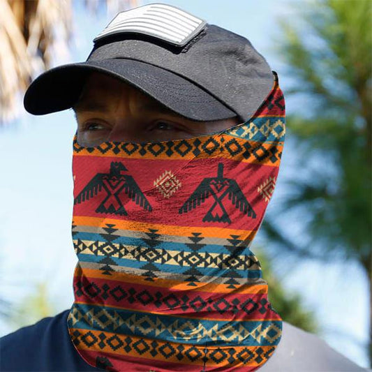 WelcomeNative Native American Pattern Bandana Face Mask, Neck Gaiter #30