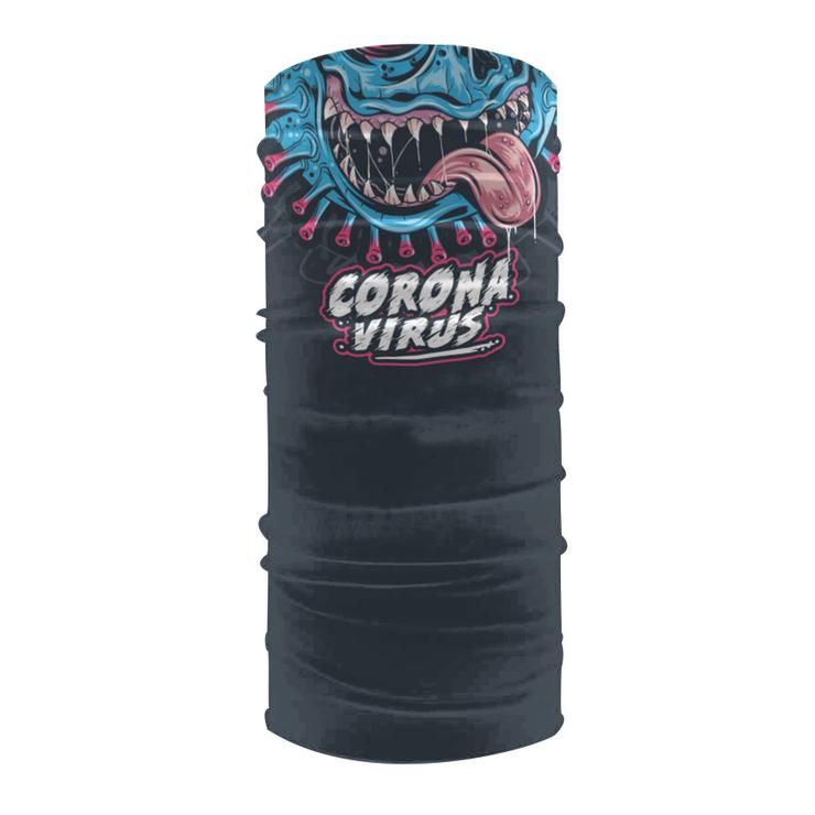 WelcomeNative Monster Face Bandana Face Mask, Halloween Neck Gaiter #01