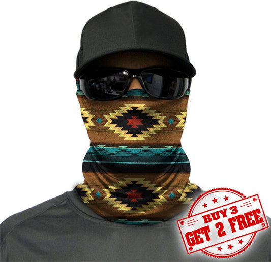 WelcomeNative Native American Pattern Bandana Face Mask, Neck Gaiter #40