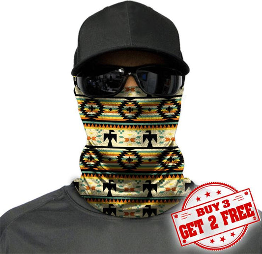 WelcomeNative Native American Pattern Bandana Face Mask, Neck Gaiter #39