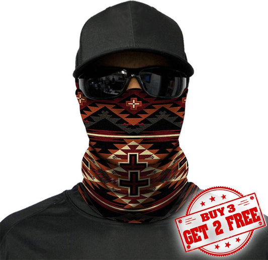 WelcomeNative Native American Pattern Bandana Face Mask, Neck Gaiter #19