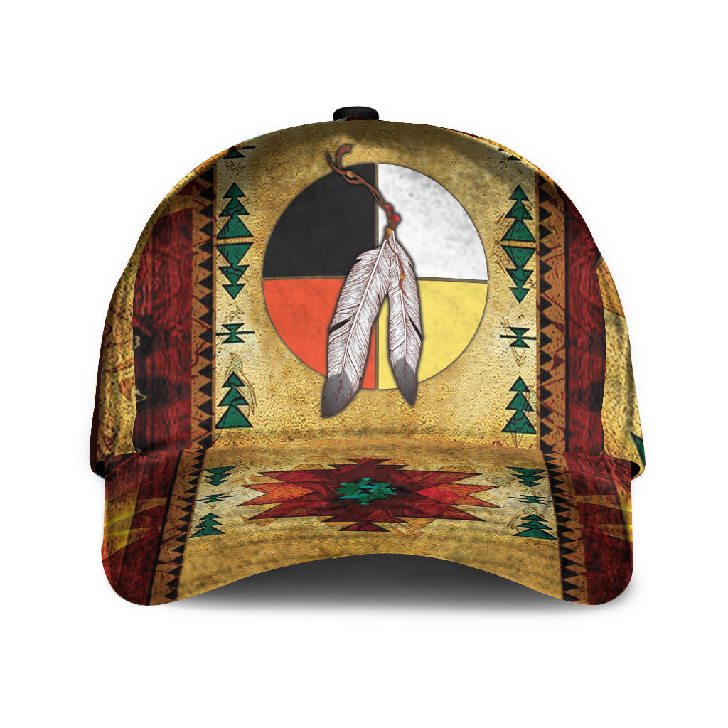 WelcomeNative Native Pattern Cap, 3D Cap , All Over Print Cap