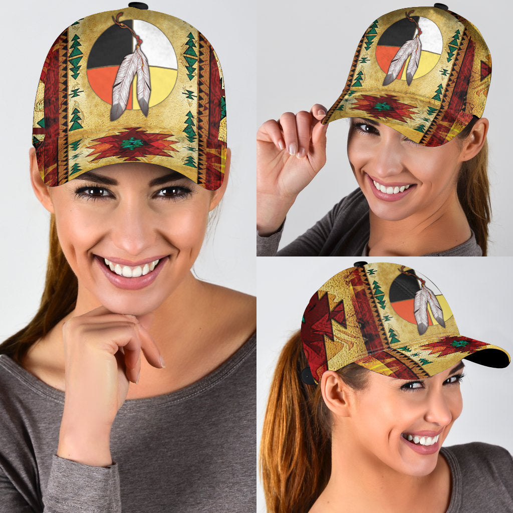 WelcomeNative Native Pattern Cap, 3D Cap , All Over Print Cap